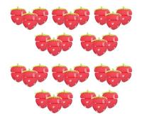 WEKADRIN 30pcs Strawberry Red Sponge Hair Curlers Heatless Flexible Foam Rollers for Women and Soft Curling Tools for Long and Short Hair No Heat Damage Quick Styling Portable Hairstyling