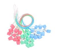 WEKADRIN 30pcs Tooth Saver Organizer Necklace with Plastic Lost Tooth Keepsake Holders for Boys and Compact Lightweight Storage Cases for School Travel Party Favor Supplies