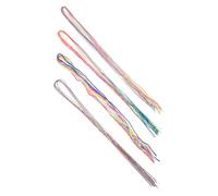 WEKADRIN 36pcs Hair Wrap Strings for Braiding Hair Gradient Rainbow Tie for Creative Vibrant Braiding Rope Accessories for Women