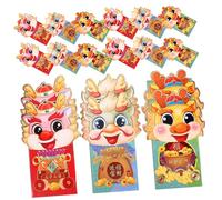 WEKADRIN 36pcs Red Envelope Bag Small The Envelope Dragon Red Packet Year New Year Cartoon Packets Lunar New Wedding Paper
