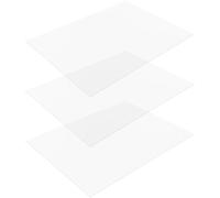 WEKADRIN 3pcs Cat Litter Box Splash Guards 1mm Thick High-clarity Panels Pet Toilet Pan Enclosure for Open Litter Trays 300x400mm Suitable for Cat Pan Privacy and Spill Prevention