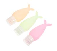 WEKADRIN 3pcs Creative Storage Bottles Empty Shampoo Bottles Cosmetics Refillable Travel Random Color