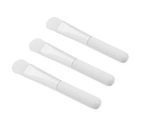 WEKADRIN 3pcs Facial Mask Brush White Wooden Handle Mask Applicators for DIY Skin Care Lightweight Portable Tools for Easy Application Hard to Reach Areas
