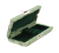 WEKADRIN 3pcs Green Silk Surface Oboe Reed Box Holder Musical Instrument Reed Storage Container for Musicians