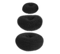 WEKADRIN 3pcs Hair Donut Bun Maker Soft Nylon Ballet Bun Shaper Rings for Long Hair Gentle Donut Styling Tool for Elegant Updos