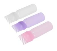 WEKADRIN 3pcs Hair Dye Bottle with Comb Applicator Graduated Scale for Even Color Distribution Salon Hair Coloring Convenient and Scalp Treatments