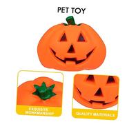 WEKADRIN 3Pcs Halloween Pumpkin Shaped Dog Sound Squeaky Balls for Puppy Training Interactive Chew Play Pet