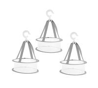 WEKADRIN 3pcs Hanging Drying Net for Makeup Brushes and Powders Makeup Brush Drying Holder Space-saving for Cosmetics for Home Use and Gifting