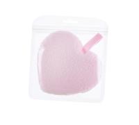 WEKADRIN 3Pcs Heart Shape Makeup Removal Pads Soft Washable Facial Cleaning Puff Set for Effortless Makeup Removal Pink Cosmetic Supplies for Women