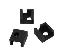 WEKADRIN 3pcs Heat Block Protective Cover Aluminum Block Silicone Sleeve for Printer Black Heat Insulation Nozzle Sleeve Printer Parts Accessories