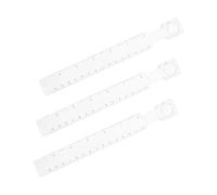WEKADRIN 3pcs Multifunctional Crafting Layout Ruler with Magnifier Clear Drawing and Art Scrapbooking Measuring Tool for Precise Origami Model Making and Detailed Observation