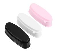 WEKADRIN 3pcs Nail Art Organizer French Tip Mold Dip Powder Recycling Tray System for Glitter Rhinestones and Excess Powder Collection Portable Nail Accessories for Technicians