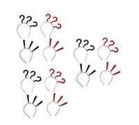 WEKADRIN 3pcs Question Mark Hair Band Non-slip Head Wrap Exaggerated Punctuation Headband Funny Photo Prop for Girls Women for Halloween Party