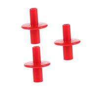 WEKADRIN 3pcs Red Plastic Cymbal Sleeve Replacement for Drum Stands Hi-hat Clutch Sleeves with Vibration-absorbing Bushing Quick Mount Hardware Accessories for Pure Sound and Bold Stage