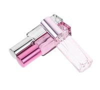 WEKADRIN 3pcs Refillable Mini Perfume Bottles Portable Glass Spray Atomizer with Chic Lightweight Design for Travel and Everyday Use in Pink Gray and Purple