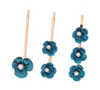 WEKADRIN 3pcs Rose Flower Hair Clips Lightweight Elegant Hair Pins for Women and Teens Vintage Pearl Floral Barrettes for Weddings Parties Proms Garden Events Comfortable All-day Hold