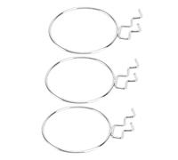 WEKADRIN 3Pcs Round Metal Plating Mug Holder Hooks for Wall Panel Cup Rack Organizer with Strong Bearing Capacity Resistant Home and Mall Display Storage