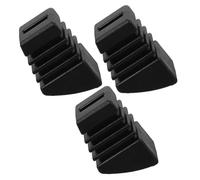 WEKADRIN 3pcs Rubber Drum Rack Feet Sleeve Drum Kit Accessory Anti-slip Rubber Material Easy to Install Black Rack Leg Protectors for Marching Percussion