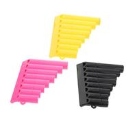 WEKADRIN 3pcs S Pan Flute Plastic Wind Instrument Flutes for Early Music Education Preschool Home Use Musical Instruments for Beginners