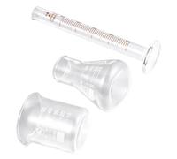WEKADRIN 3pcs Scientific Glass Measuring with Beaker Conical Flask and Graduated Cylinder Chemical Resistant Laboratory Tools for Teaching and Experiments