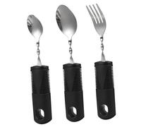 WEKADRIN 3pcs Shake Tableware for Elderly Bendable Utensils for Adults Weighted Spoons and Forks for Disabled People Adaptive Cooking Utensil