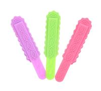 WEKADRIN 3pcs Silicone Bookmark Clips Soft Flexible Page Holders with Strong Grip Colorful Reading Accessories for Women Men Lightweight Portable Book Marks for Home Travel