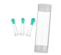 WEKADRIN 3pcs Silicone Ear Cleaner Spoon Replacement Tips Soft Flexible Ear Wax Removal Tool Parts for Family Use Comfortable Safe