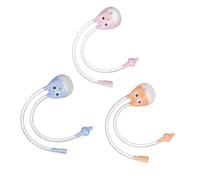 WEKADRIN 3Pcs Silicone Nasal Aspirators Anti-Reflux Nose Suction for Nose Mucus Cleaning Easy to Operate Lightweight Travel-Friendly