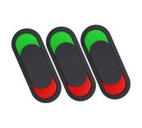 WEKADRIN 3Pcs Toilet Signboard Pmma Door Signs Do Not Disturb Vacant Occupied Restroom Privacy Indicators for Office Bathroom Hotel Use Oval Black
