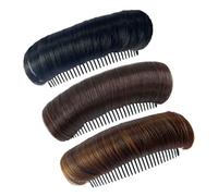 WEKADRIN 3pcs Women Hair Styling Clips Bump up Volume Hair Pad Accessories with High Temperature Wire and Pp Material Style