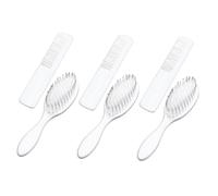 WEKADRIN 3sets Brush Newborn Hair Brush Comb Plastic Comb for Boy Girl Hair Care and Head Massager Essential Newborn Essentials