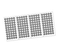 WEKADRIN 4 Sheets Reflective Film Marking Point for 3D Scanning Device, High Reflectivity 0.15mm Thick Sturdy Marker Stickers, Suitable for Optical Tracking and Precise Scanner Positioning