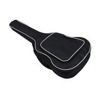 WEKADRIN 40/41 Inch Acoustic Guitar Bag with White Piping, Padded Oxford Waterproof Guitar Container Bag for Musical Instrument Storage and Travel