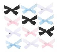 WEKADRIN 40pcs Assorted Color Alligator Clip Hair Bows for Girls Soft Ribbon Material Secure Hold Sweet Style Hair Accessories for Toddlers and Teens