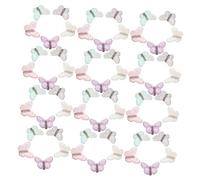 WEKADRIN 40pcs Butterfly Hair Clips Clear Plastic Metal Butterfly Barrettes for Bangs and Chignon Women S Hairstyling Accessories in Blue Transparent Purple Pink and Grey