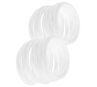 WEKADRIN 40pcs White Plastic Dreamcatcher Rings Round Craft Hoops for DIY Wedding Wreaths Floral Garland Macrame Decorations User-friendly Lightweight Plastic Rings for Creative Crafting