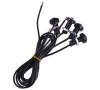 WEKADRIN 4pcs 12v 18mm LED Eagle Eye Lamp Waterproof Car Motorcycle Decorative Screw Mount Light Sky Blue for Automotive Ambient Lighting