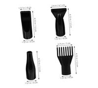 WEKADRIN 4pcs Abs Pet Hair Dryer Nozzle with Round Small and Comb Diffuser Attachments Concentrator Nozzles for Grooming Dogs Cats and Small Animals Versatile Hairdressing Tool for Home and