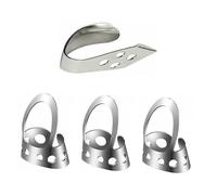 WEKADRIN 4PCS Adjustable Thumb Pick and Finger Picks Stainless Steel Plectrum for Guitar Banjo Ukulele Hollow Design for Breathable Comfort Protect Nails and Enhance Control