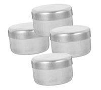 WEKADRIN 4pcs Aluminum Soil Sampling Boxes with Lids Laboratory Weighing Holders for Accurate Soil Storage and Measurement in Field and Lab Research