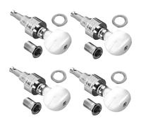 WEKADRIN 4pcs Banjo String Tuner Tuning Pegs Tuning Keys Part Metal Silver
