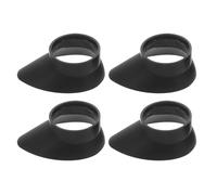 WEKADRIN 4pcs Bird Watching Glasses Accessories Telescope Binocular Cover Optic Guard Rubber Eye Shield Sporting Optics Covers Microscope Replacement Parts Caps for Scope Black