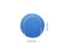 WEKADRIN 4Pcs Bite-Resistant Dog Tennis Balls for Training and Throwing, Interactive Rubber Dog Balls in Royal Blue, Multi-Use Puppy for Outdoor Play and Exercise