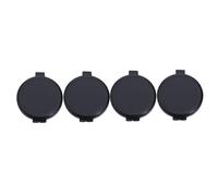 WEKADRIN 4pcs Black Fingerprint Ink Pad Mini Thumbprint Ink Mat PVC Portable Notary Identification Stamp Pad for Security