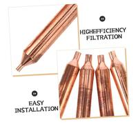 WEKADRIN 4pcs Copper Refrigerator Filter Dryer Efficient Cooling System Accessory Fridge Cooling Replacement for Freezer Repair Reduces Humidity and Odors