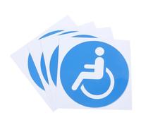WEKADRIN 4pcs Disabled Wheelchair Stickers Self-Adhesive Accessibility Decals for Cars Trucks Glass Doors Visible Disability Parking Access Signs