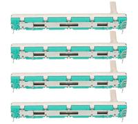 WEKADRIN 4pcs Dual Channel Straight Slide Potentiometer Fader Variable Resistors for Mixer Control Audio Mixer Slide Potentiometer Smooth Volume Adjustment in Dj Equipment and Studio Use