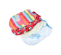 WEKADRIN 4Pcs Flannel Pet Vest Small Dog Clothes Autumn Winter Warm Cartoon Puppy Coat for Teacup Dogs Cats Xs with Panda Caterpillar Rocking Horse