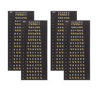 WEKADRIN 4Pcs Guitar Neck Fretboard Stickers Note and Scale Decals for Beginner Practice on Electric and Acoustic Guitars Visual Guidance for Finger Placement