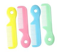 WEKADRIN 4pcs Hair Comb Newborn Boy Girl round Teeth Safe Material for Hair Care during Bath